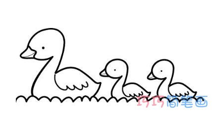 小鸭子怎么画 可爱鸭子的画法简笔画图片