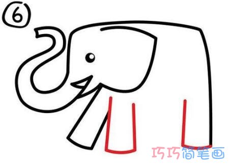 幼儿卡通大象的画法步骤 简单大象怎么画图片