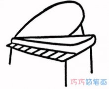 简单钢琴的画法图片 幼儿钢琴怎么画步骤