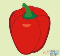 如何画红辣椒 卡通菜辣椒的画法简笔画图片