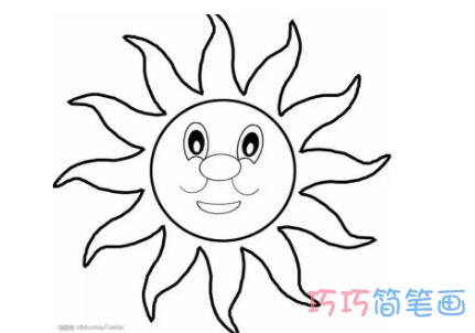 太阳公公怎么画 太阳的简笔画图片