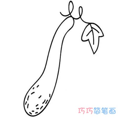 简单黄瓜怎么画 简笔画黄瓜的画法图片