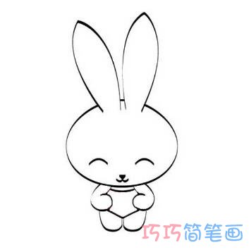 卡通小兔子怎么画 兔子的简笔画图片