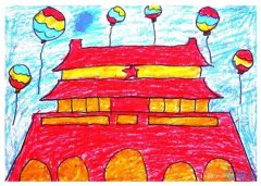 怎么画美丽天安门 简单北京天安门广场的画法图片