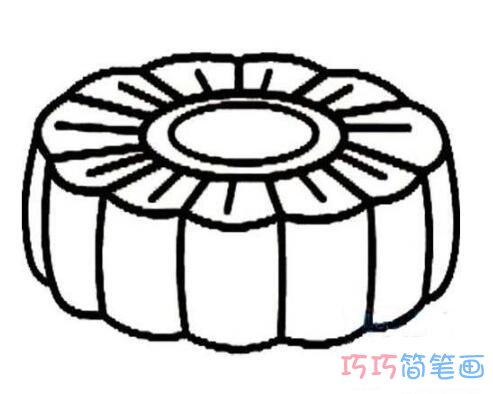 立体月饼图片 中秋节月饼简笔画教程