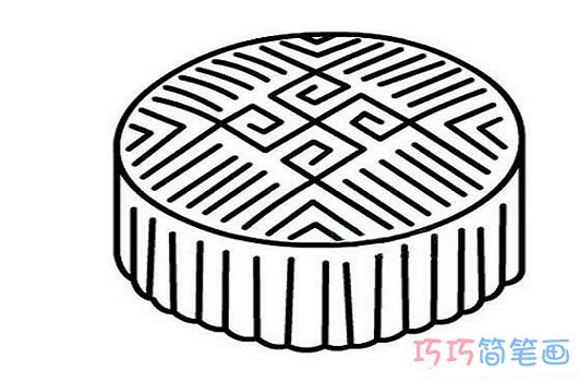 古典月饼的图片 中秋节月饼简笔画图片