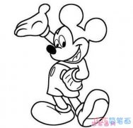 [图文]儿童可爱的米奇老鼠怎么画_米老鼠简笔画图片