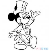 [图文]戴帽子的米奇老鼠怎么画_米老鼠图片