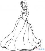 简单又漂亮的白雪公主怎么画_白雪公主简笔画图片