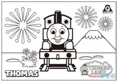 卡通托马斯的画法简单可爱_托马斯小火车简笔画图片