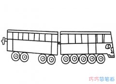 卡通火车的画法简单可爱_火车简笔画图片
