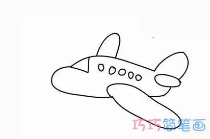 儿童涂色怎么画飞机_卡通飞机简笔画图片