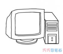 儿童卡通电脑怎么画简单_电脑简笔画图片