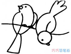 卡通小鸟怎么画简单又可爱_小鸟简笔画图片