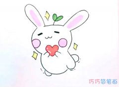 彩色兔子要怎么画简单可爱_兔子简笔画图片