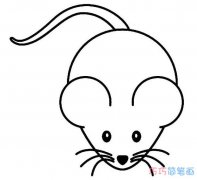 儿童可爱小老鼠怎么画简单_老鼠简笔画图片
