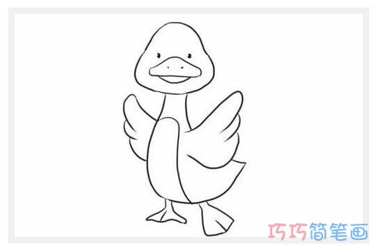 跳舞小鸭子怎么画简单_鸭子简笔画图片