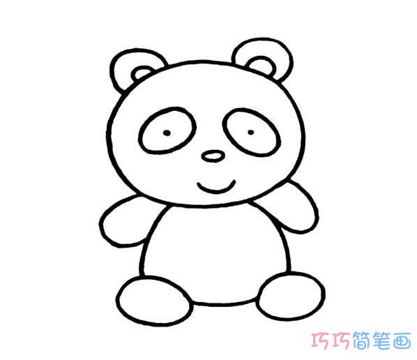 熊猫宝宝怎么画简单_可爱大熊猫简笔画图片