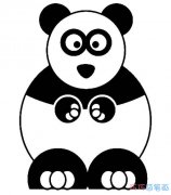 熊猫胖胖怎么画可爱_大熊猫简笔画图片