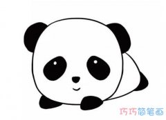 儿童可爱的小熊猫怎么画好看_大熊猫简笔画图片
