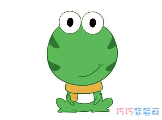 可爱简单的青蛙怎么画涂色_青蛙简笔画