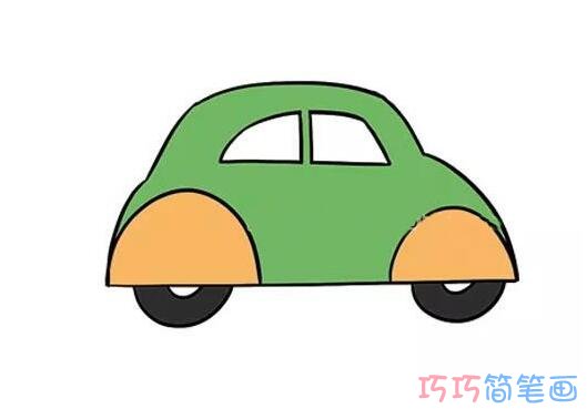 迷你汽车怎么画好看_交通工具简笔画图片