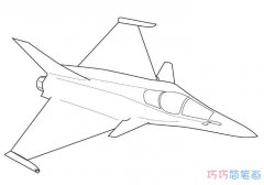 飞行战斗机怎么画简单_飞机简笔画图片