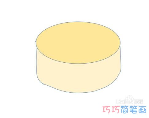 怎样画月饼图片简单 彩色中秋月饼的画法步骤图 