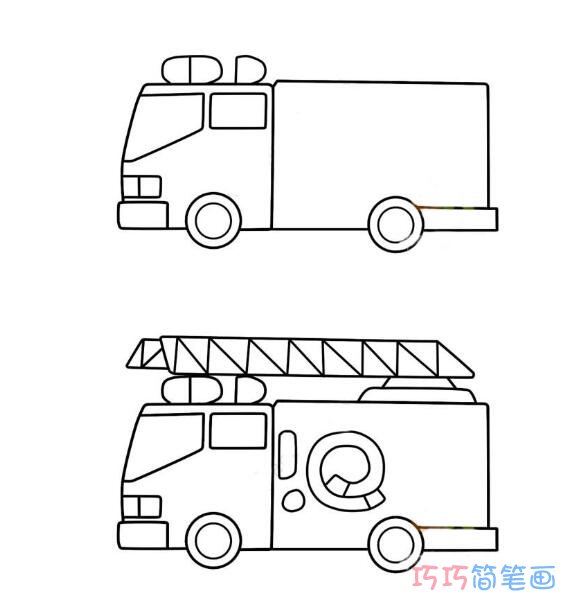 简单的吊车要怎么画好看_交通工具简笔画图片