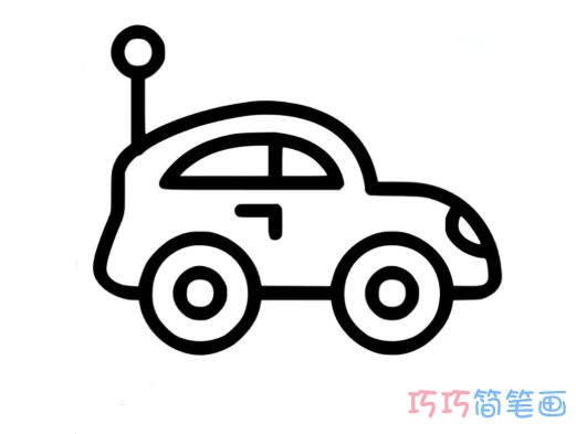炫彩小汽车该怎么画_小汽车简笔画图片