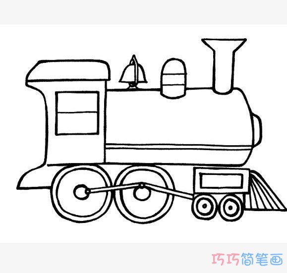 简单又好看的火车头怎么画_火车简笔画图片