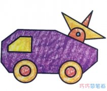 幼儿彩色雷达车怎么画简单漂亮_雷达车简笔画图片