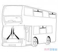 儿童旅游大巴车怎么画简单_大巴车简笔画