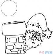 卡通圣诞老人的画法素描简单可爱_圣诞老人简笔画图片