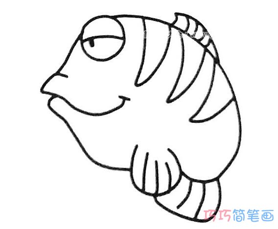 神仙鱼怎么画简洁好画_神仙鱼简笔画图片
