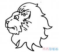卡通狮子头像怎么画简单好看_狮子简笔画图片