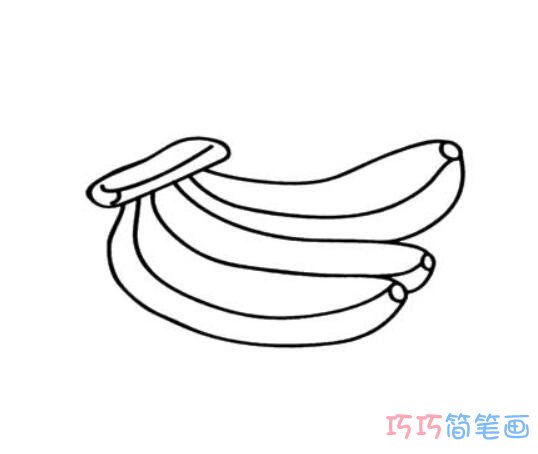 手绘香蕉怎么画简单_香蕉简笔画图片