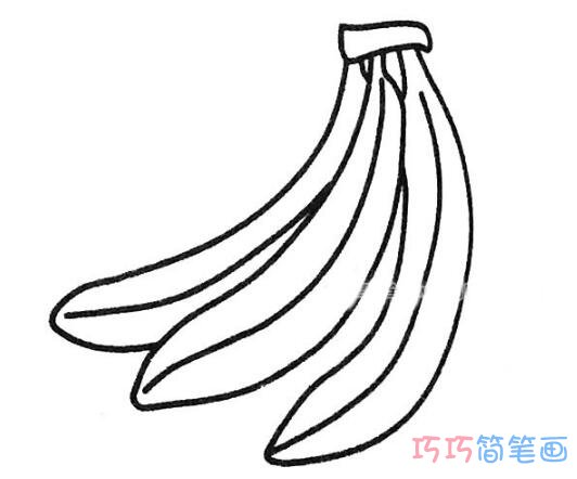 简单香蕉要怎么画好画_香蕉简笔画图片