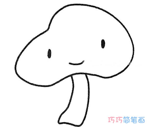 棕色的蘑菇怎么画好看卡通_蘑菇简笔画图片