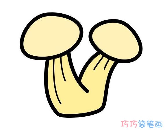 圆圆的蘑菇怎么画好看_蘑菇简笔画图片