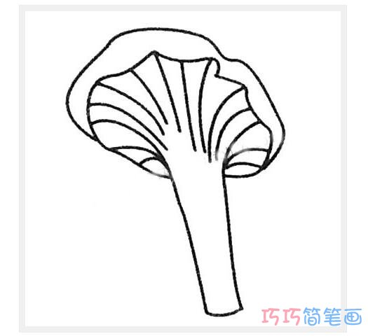 多层蘑菇怎么画好看简单_蘑菇简笔画图片