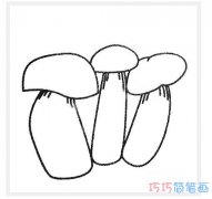 卡通小蘑菇的画法简单好看_蘑菇简笔画图片