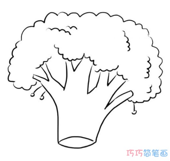 儿童Q版花菜怎么画简单_花菜简笔画图片