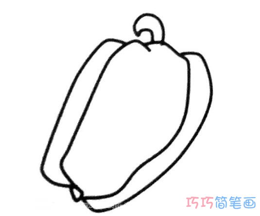 幼儿青椒怎么画简洁好画_青椒简笔画图片