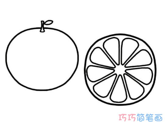 柠檬和柠檬片怎么画简单可爱_柠檬简笔画图片