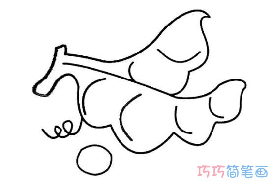 幼儿豌豆怎么画简单_豌豆简笔画图片