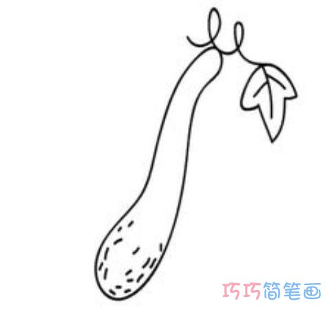 简单易学Q萌卡通黄瓜怎么画好看_黄瓜简笔画图片