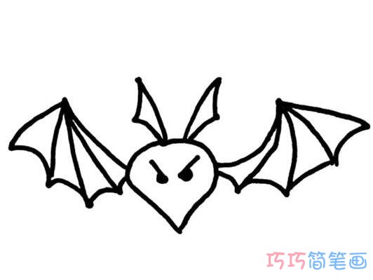 万圣节蝙蝠怎么画简洁好看_万圣节简笔画图片