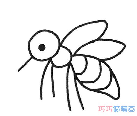  幼儿蚊子要怎么画简洁好画_蚊子简笔画图片