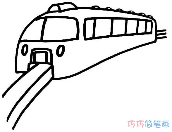 火车怎么画简单_火车简笔画图片